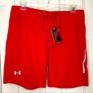 Under Armour Red Men’s Storm Swim Trunks.Size 36.NWT